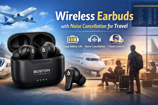 wireless earbuds with noise cancellation for travel